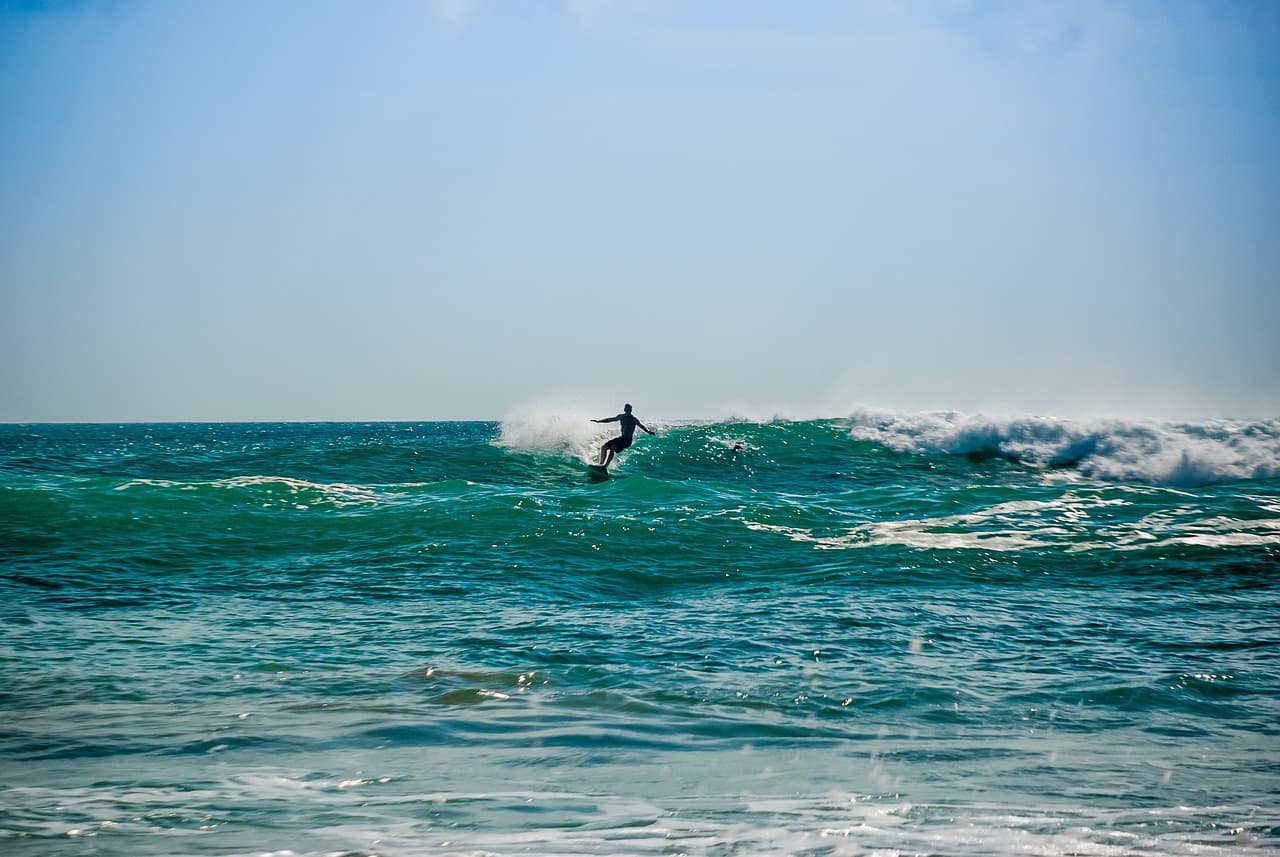 Surfing in Goa