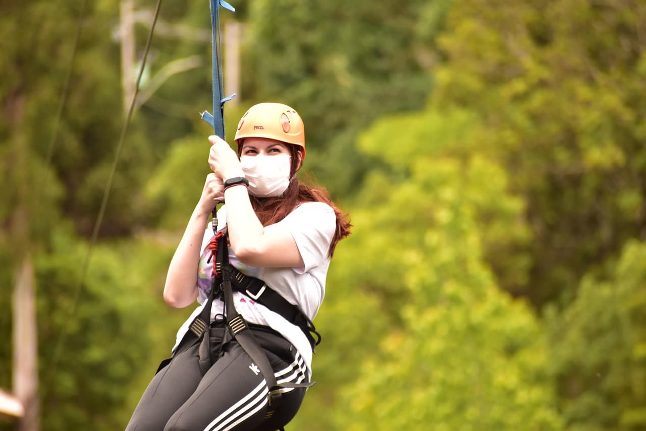 Zip Line ride in Manali
