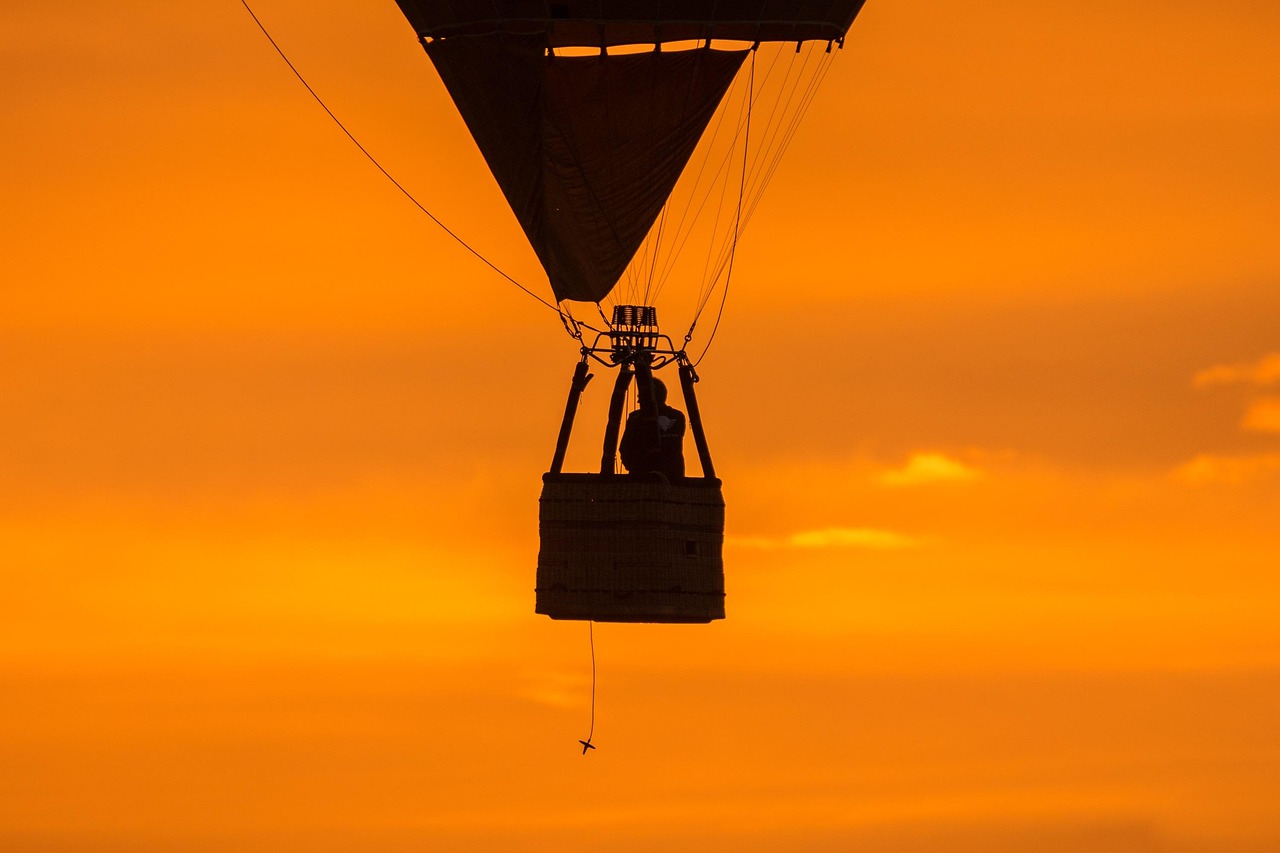 Hot air balloon ride in Nainital