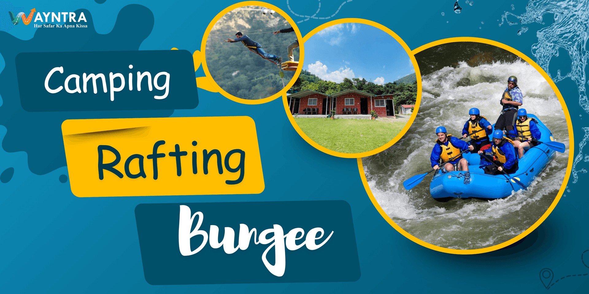 Ultimate Rishikesh Adventure Combo – Bungee Jumping + Rafting + Camping @ ₹3800