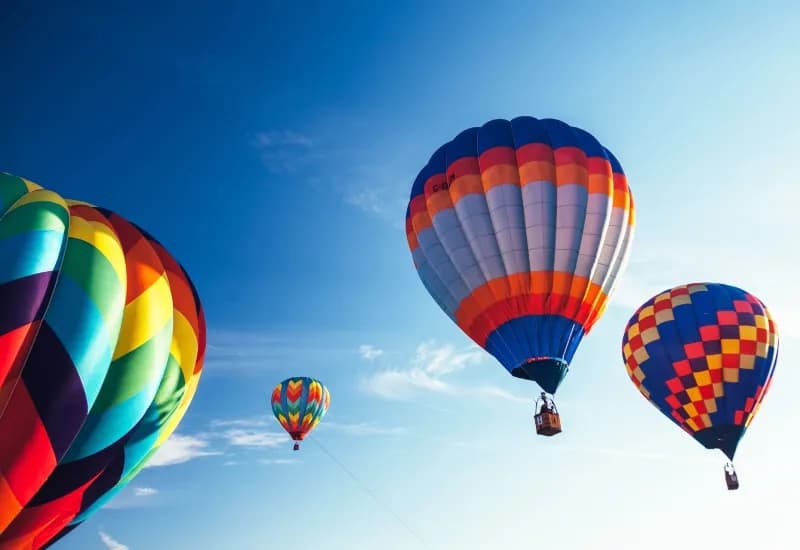 Hot air balloon ride in Mysore