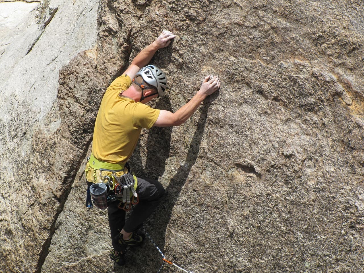Rock climbing in Hampi (Karnataka)