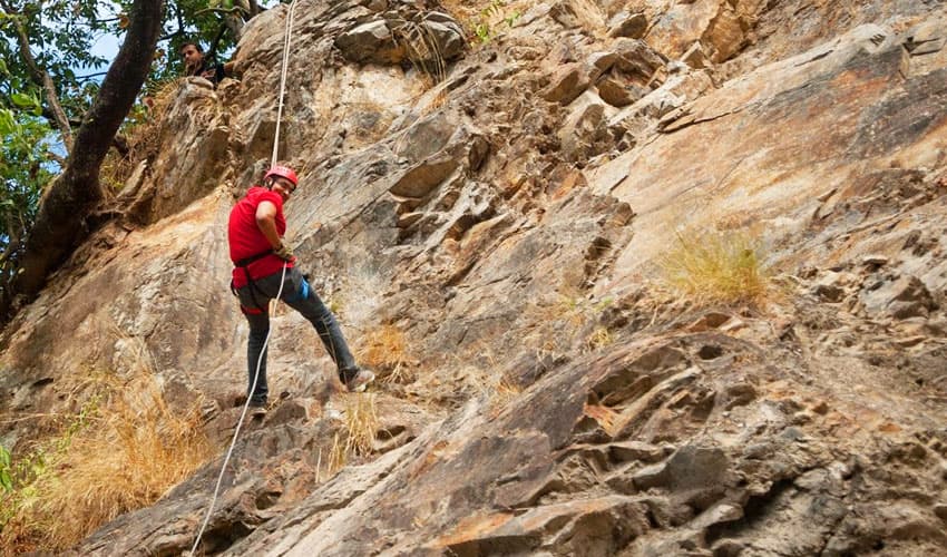 Rock climbing in Rishikesh